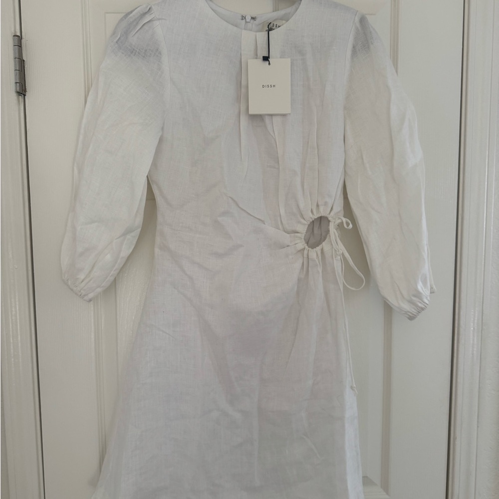 Dish’s White Linen dress